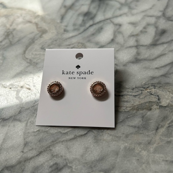 kate spade Rose Gold Heart Stud Earrings - Brand New!!!